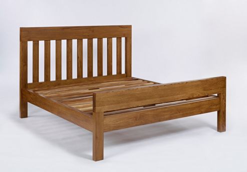 Image of Ametis Santana Rustic Oak Kingsize Bedframe