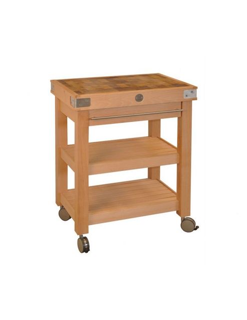 Image of Chabret Double Stages Kitchen Cart - 90cm X 60cm X 50cm