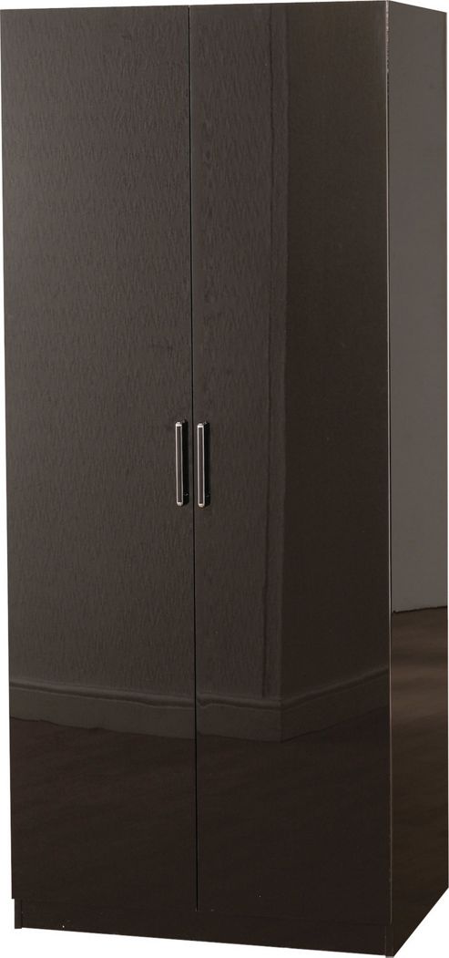 Image of Home Essence Boston Two Door Wardrobe - Black Gloss