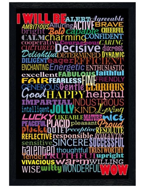 Image of Perfect Your Personality Black Wooden Framed I Will Be Poster