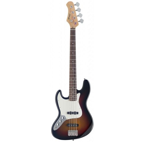 Image of Stagg B300lh-sb Left Handed Standard J Bass - Sunburst
