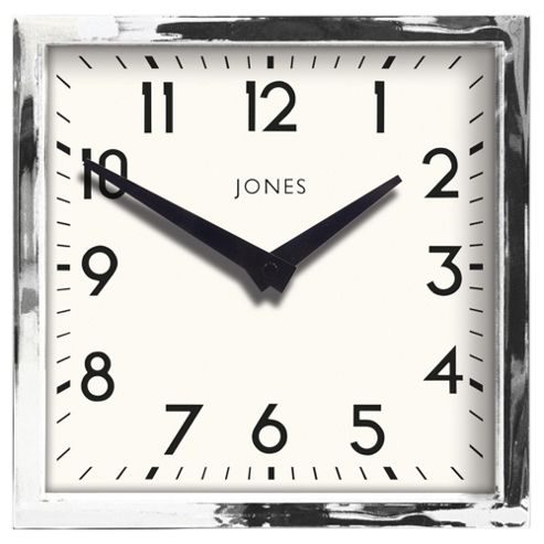Image of Jones & Co Silver Box Clock
