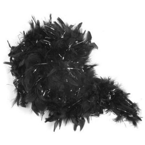Image of F131 Chandelle Boa Black/sil