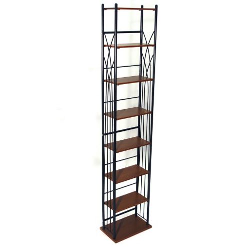 Image of Techstyle 140 Dvd / 210 Cd Storage Tower Shelves - Black