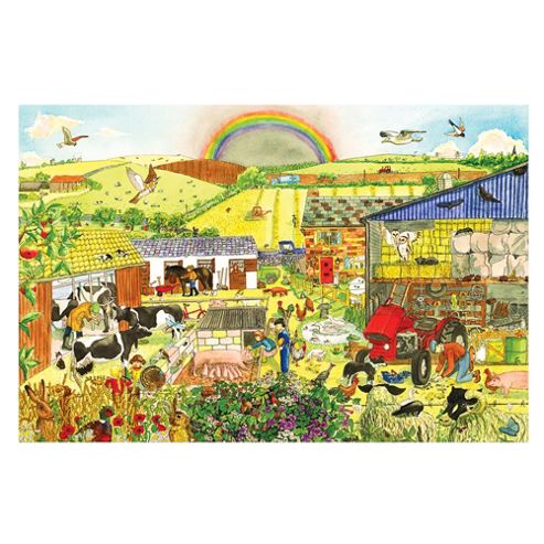 Image of Bigjigs Toys Bj013a Farm Floor Puzzle (24 Piece)