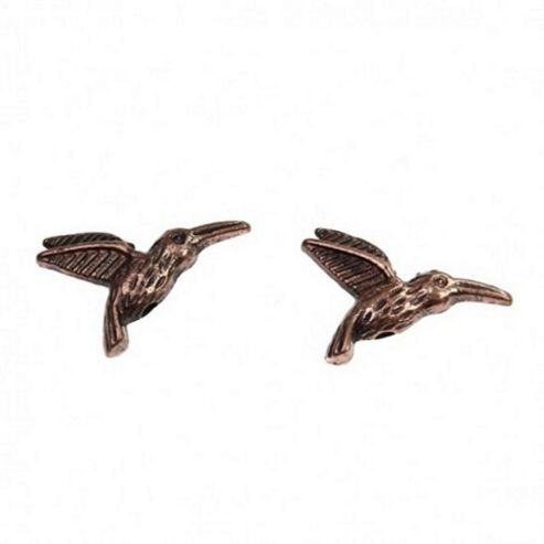 Image of Small Humming Bird Charm - Copper - 2 Pack
