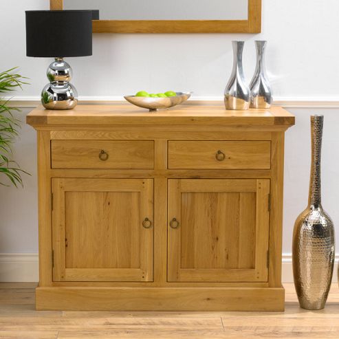 Image of Mark Harris Furniture Rustique 2 Door Sideboard In Solid Oak