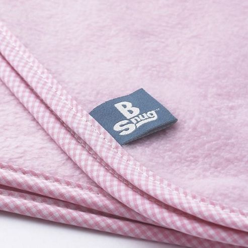 Image of Buggy Snuggle Edged Blanket (baby Pink)