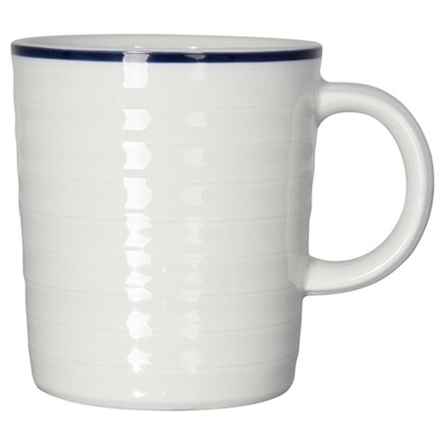 Image of Tesco Porcelain Blue Band Mug