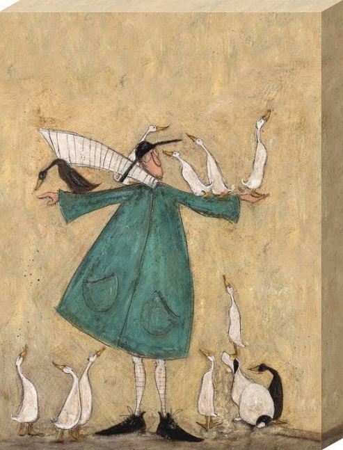 Image of Sam Toft Mustard Duck Roost Canvas Print