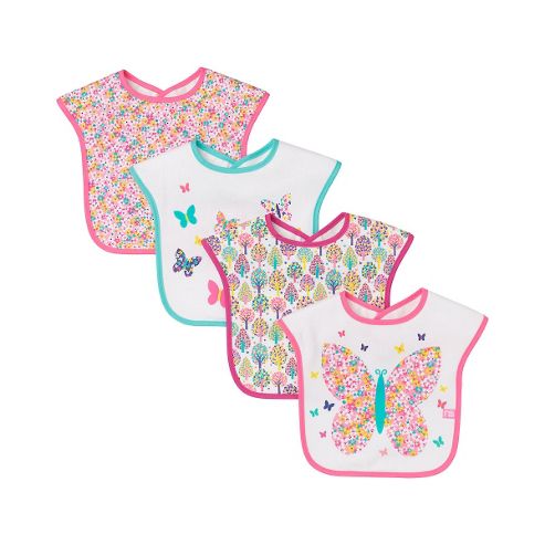 Image of Mothercare Norwegian Wood Bibs - 4 Pack