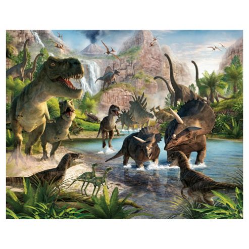 Image of Dinosaur Land Wallpaper Mural 8ft X 10ft