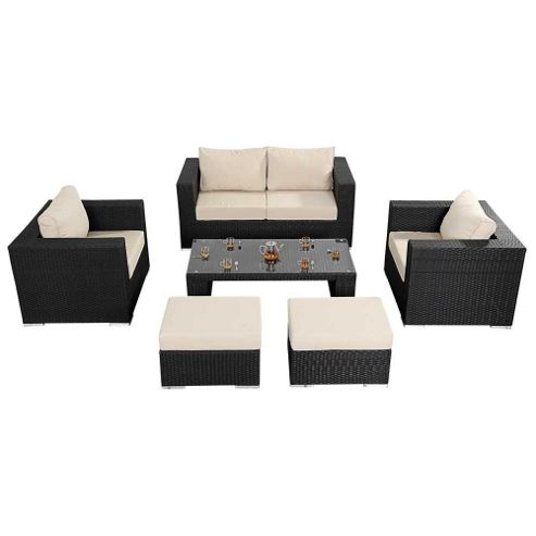 Image of Luxan Wgf-305 Port Royal Prestige Black Small Sofa Set