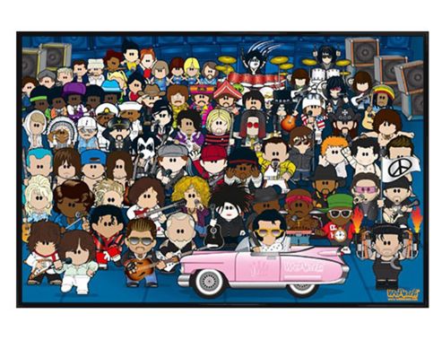Image of Weenicons Gloss Black Framed Spot Your Idol Poster