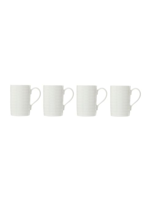Image of Linea Soho Set Of 4 Mugs In White