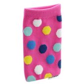 Trendz Fabric Sock for Universal Smartphone Devices - Multi-Colour Dots