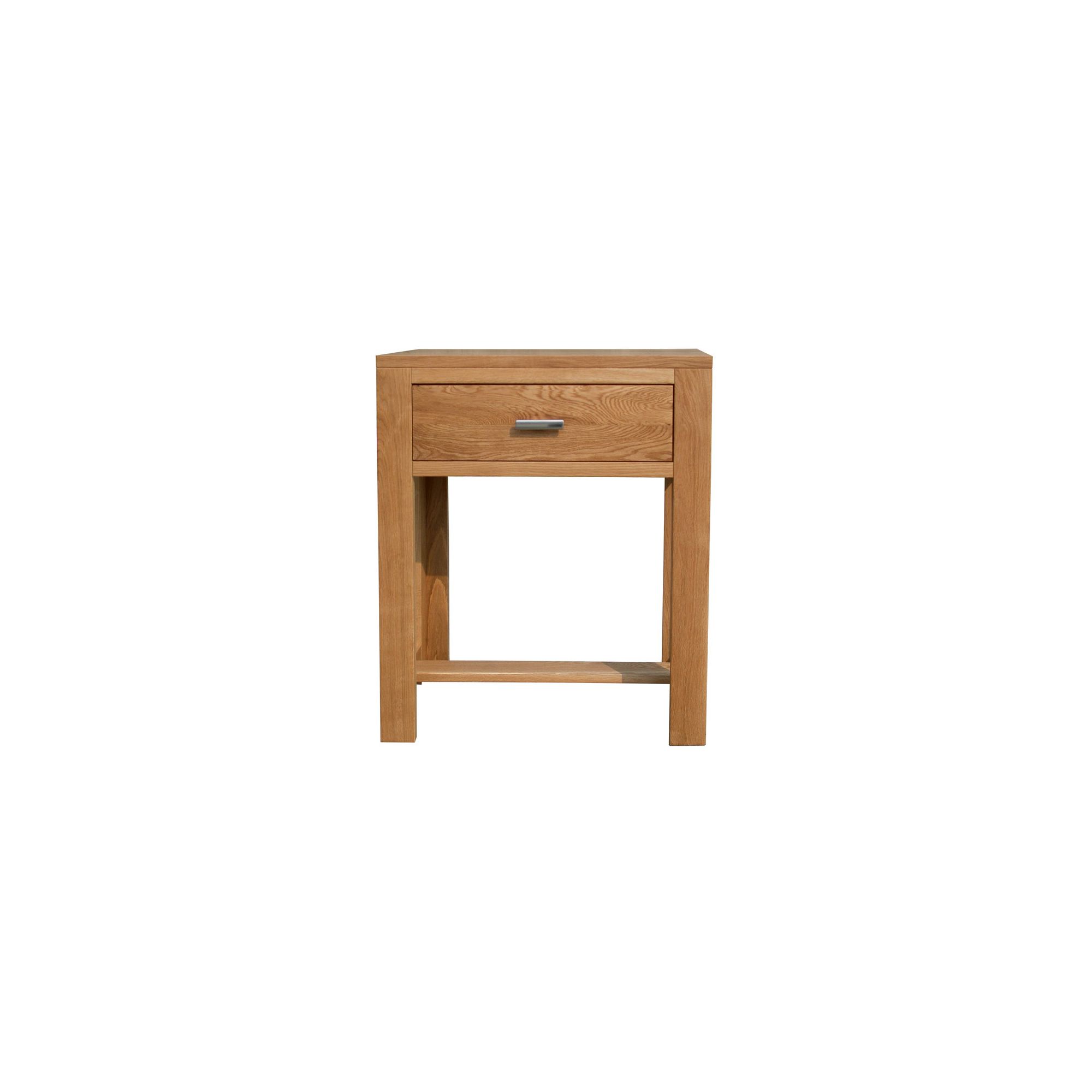 Home Zone Furniture Churchill Oak 2010 Small Console Table in Natural Oak at Tesco Direct