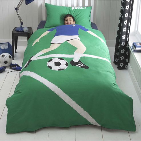 Image of When I Grow Up Single Bedding - Blue Football Star