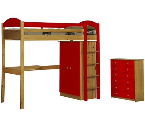Image of Maximus High Sleeper Set 2 Antique With Red Details