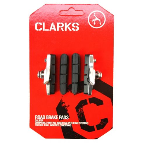 Image of Clarks Road Brake Pads 52mm Brake Shoes & Cartridge + Extra Pads For Shimano And Other Systems
