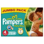 Pampers Baby Dry Jumbo  Jumbo  78