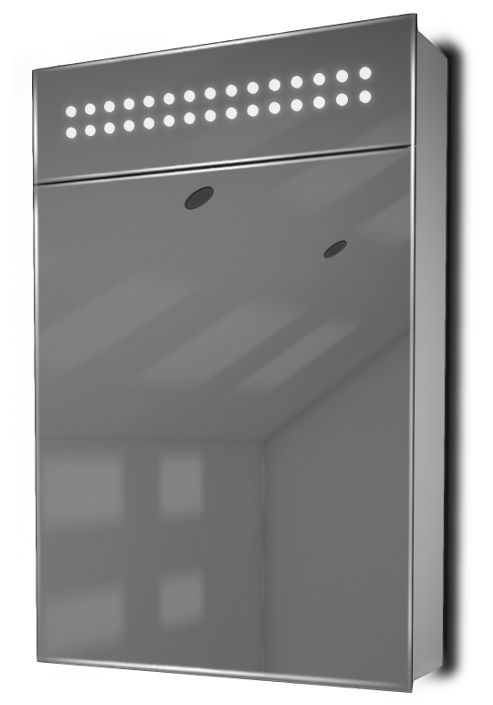 Image of Auto Colour Changing Demist Bathroom Cabinet With Shaver Socket & Sensor K73rgb