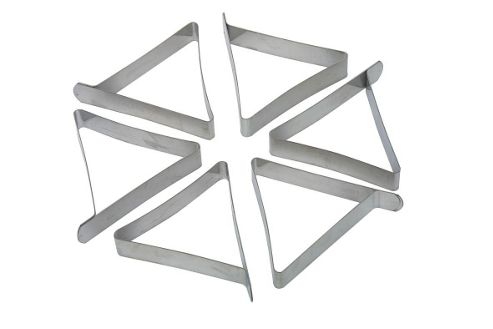 Image of Table Cloth Clips Stainless Steel Pack Of 6