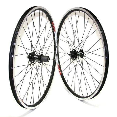 Image of Sram 506 Race Mtb Front Wheel (6-bolt Disc 32h 9mm Qr On Mach1 Mx V Rim, Db S/s Spokes Black)
