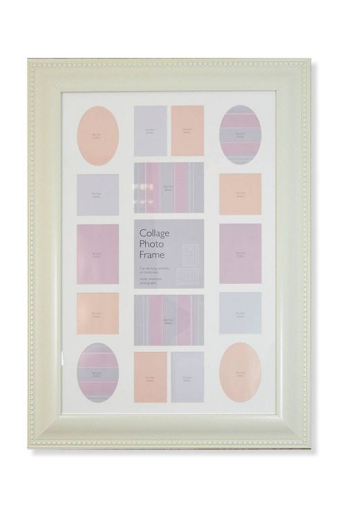 Image of Large Cream Traditional Design New Photo Frame Collage 3ft8 X 2ft8 112cm X 81cm