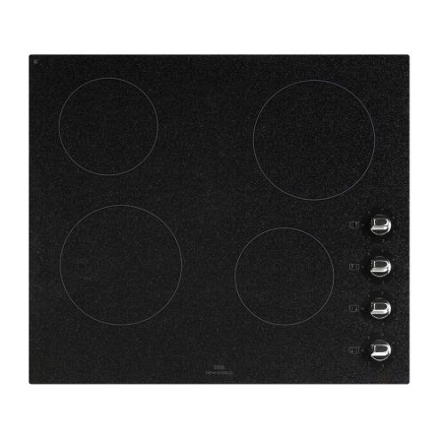 Image of Nwcr601gnt Frameless 60cm Built In Ceramic Hob With Rotary Controls