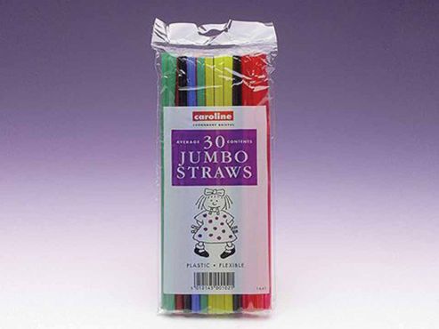 Image of Caroline T1641 Jumbo Flexi Straws Colour X30