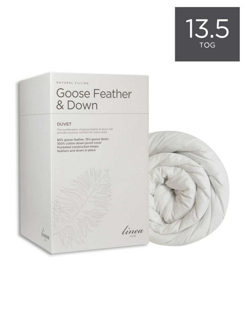 Image of Linea Goose Feather And Down 13.5 Tog King Duvet
