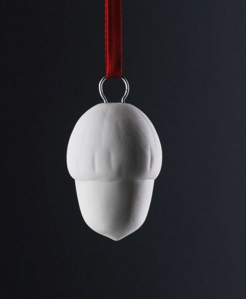 Image of Weimar Acorn Christmas Tree Decoration (set Of 2)
