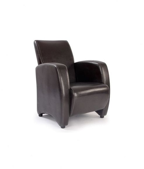 Image of Enduro Metro Single Seat Stylish Arm Chair In Brown