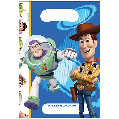 Image of Toy Story Party Plastic Party Bags (6pk)