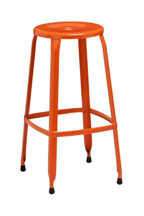 Image of Premier Housewares Disc Stool (set Of 4) - Orange