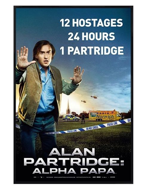 Image of Gloss Black Framed Alan Partridge Alpha Papa Poster