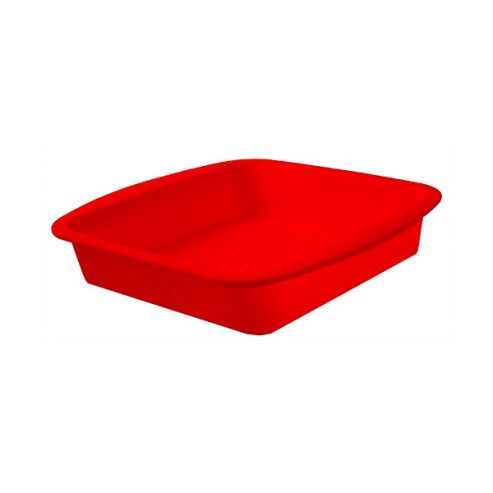 Image of Ready Steady Cook Square Cake Mould In Red