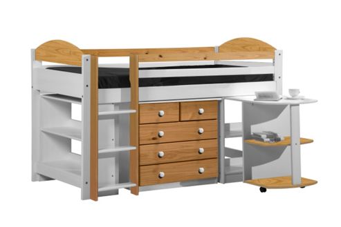 Image of Maximus Mid Sleeper Set 1 White With Antique Details