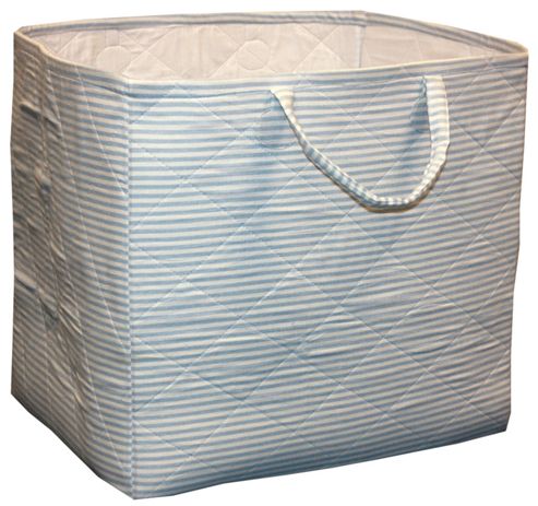 Image of Candystripe Toy Storage Basket - Blue