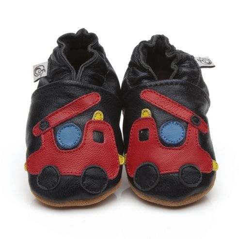 Cherry Kids Soft Leather Baby Shoes Fire Engine