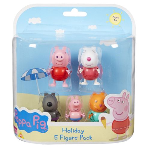 Image of Peppa Pig Holiday 5 Figure Pack