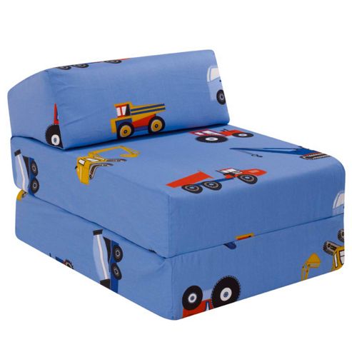 Image of Children's Z Bed - Toy Trucks