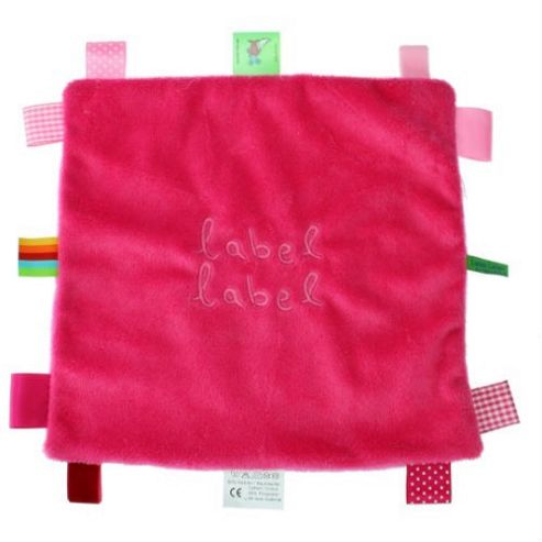 Image of Label Label Square Comfort Blankie (pink/fuchsia)