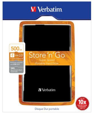 Verbatim 500 Gb Portable Hdd Usb3.0 Black
