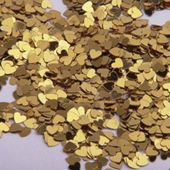 Gold Heart Confetti