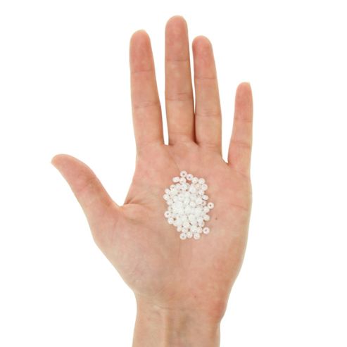 Image of Czech Seed Bead 6/0 Op Pale White Ab
