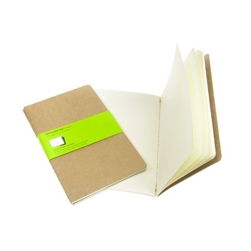 Image of Moleskine Cahiers Large Plain Journals Kraft Cover