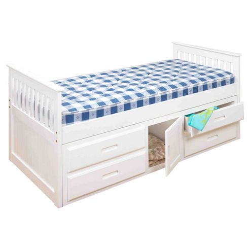 Image of Amani Captain Single Bed - White