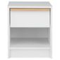 Trenton 1 Draw Bedside Chest White/Oak